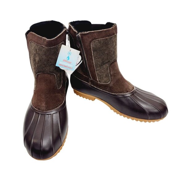 Propet Womens Insley Cold Weather Duck Inspired Boots Size 11X(2X) Wide NEW - Picture 12 of 16